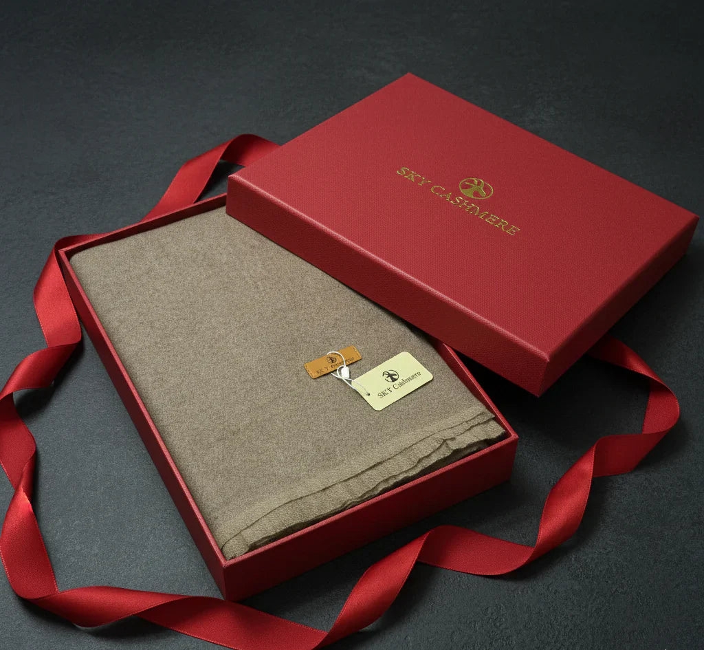 Plain Cashmere Nepali Shawl