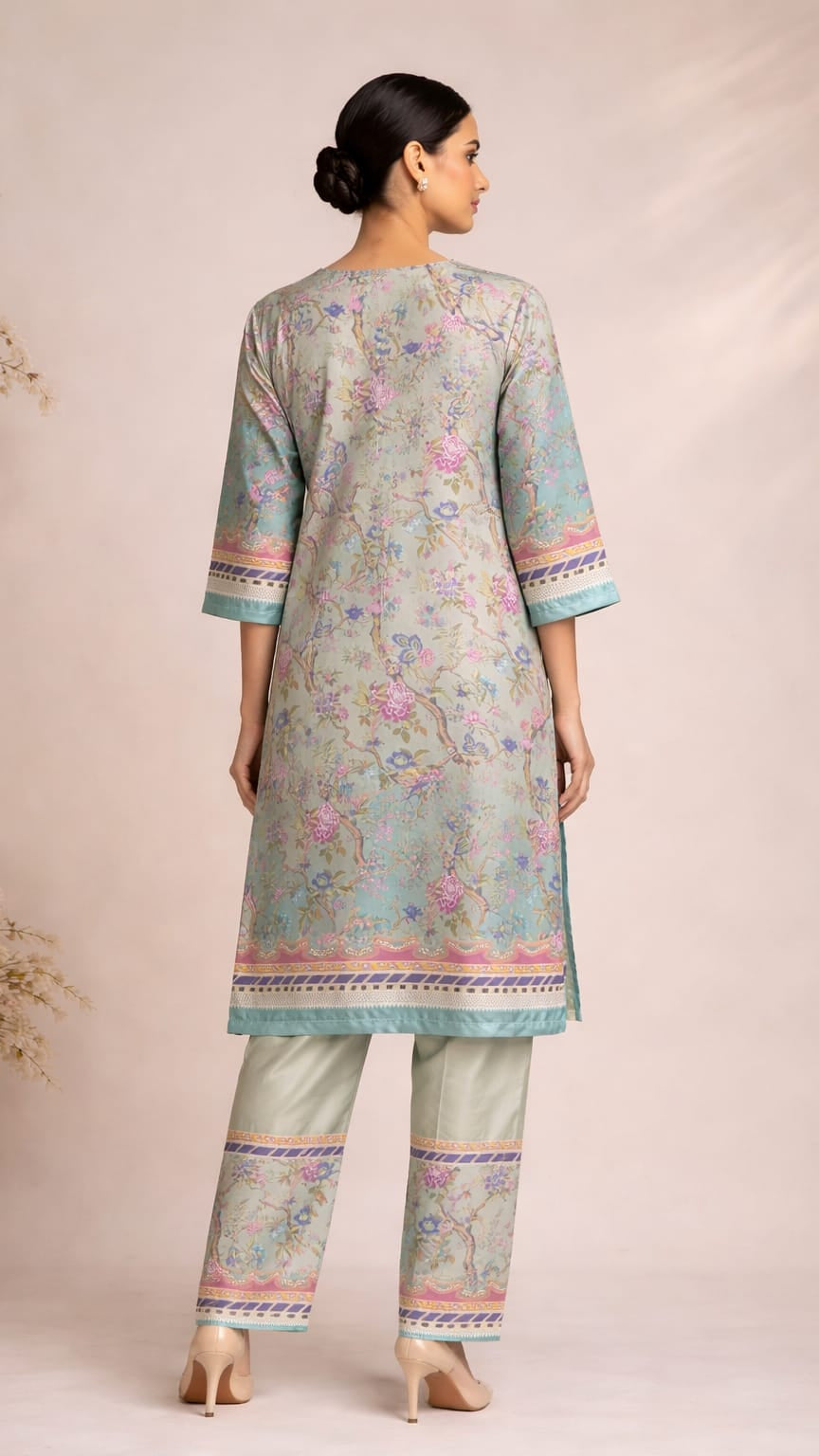 Korean Silk | Digital Print | Co ord set