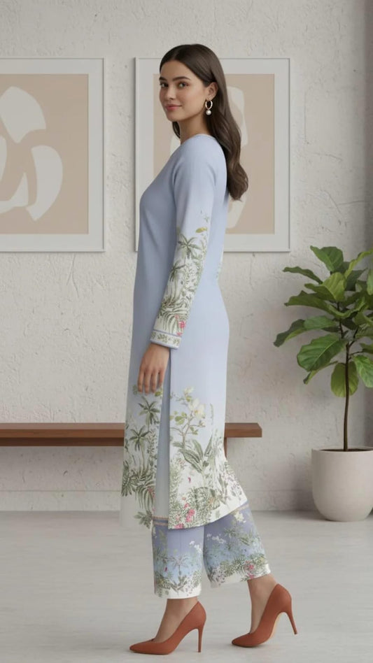 Korean Silk | Digital Print | Co ord set