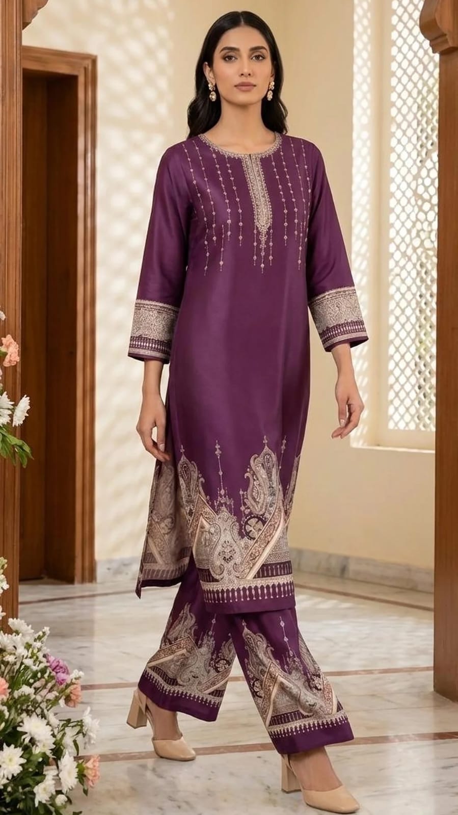 Korean Silk | Digital Print | Co ord set