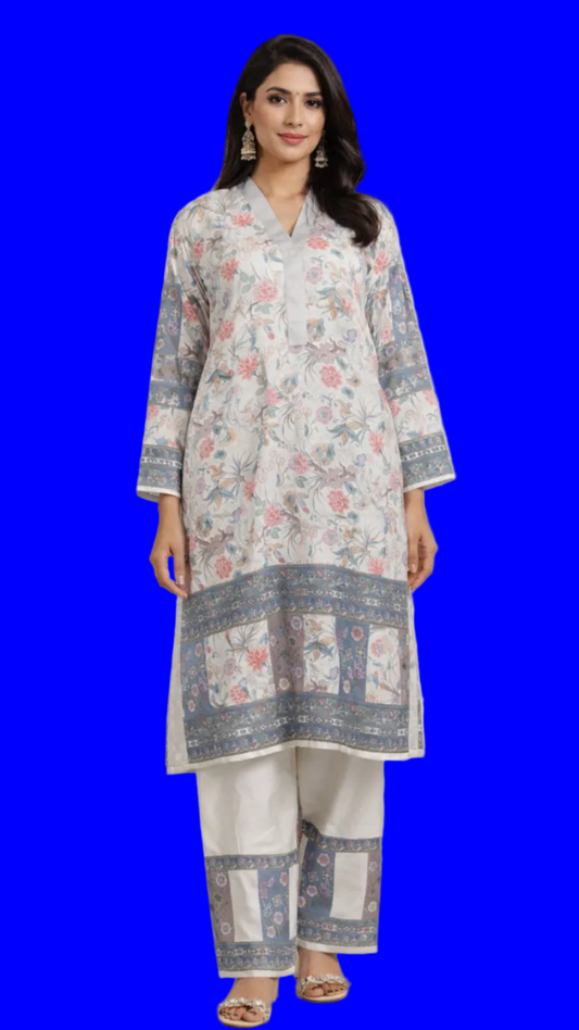 Korean Silk | Digital Print | Co ord set