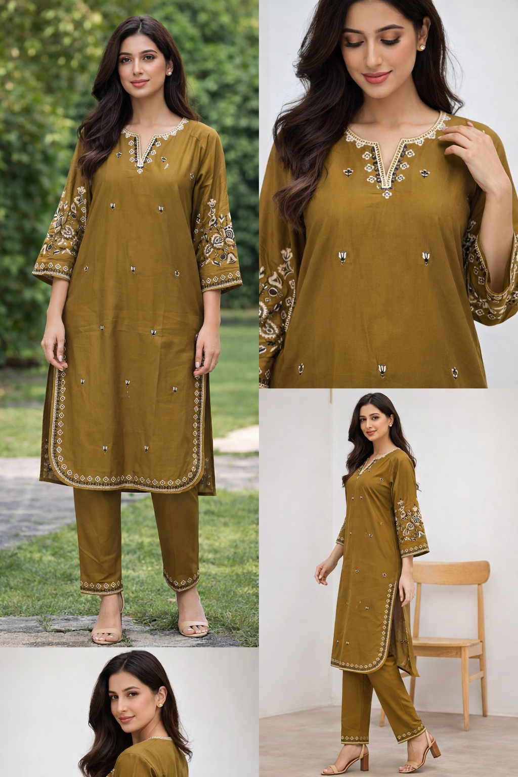 Boski Lawn 2 Piece Co-Ord Set, Soft & Elegant Wear