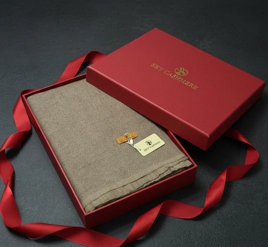 Plain Cashmere Nepali Shawl