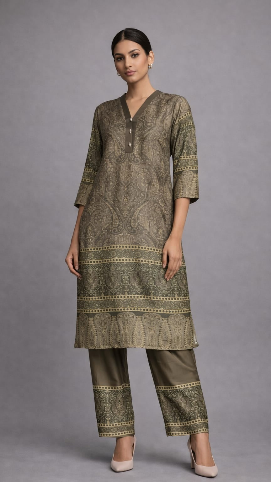 Korean Silk | Digital Print | Co ord set