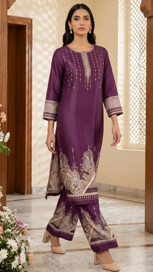 Korean Silk | Digital Print | Co ord set