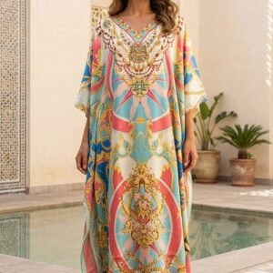 Silk 1-piece kaftan