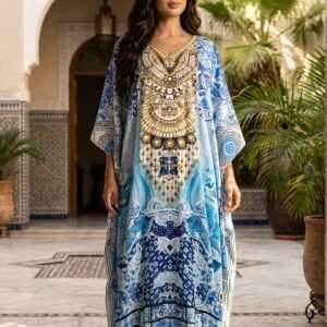 Silk 1-piece kaftan
