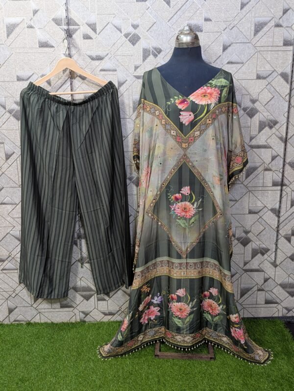 Silk 2-piece kaftan