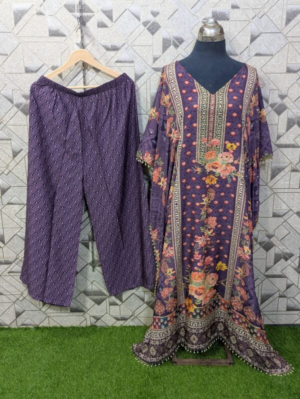 Silk 2-piece kaftan