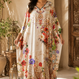 Silk 1-piece kaftan