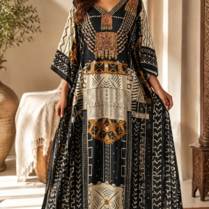 Silk 1-piece kaftan