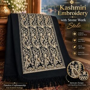 Pashmina Kashmiri Shawl Embrodiery Handcrafted
